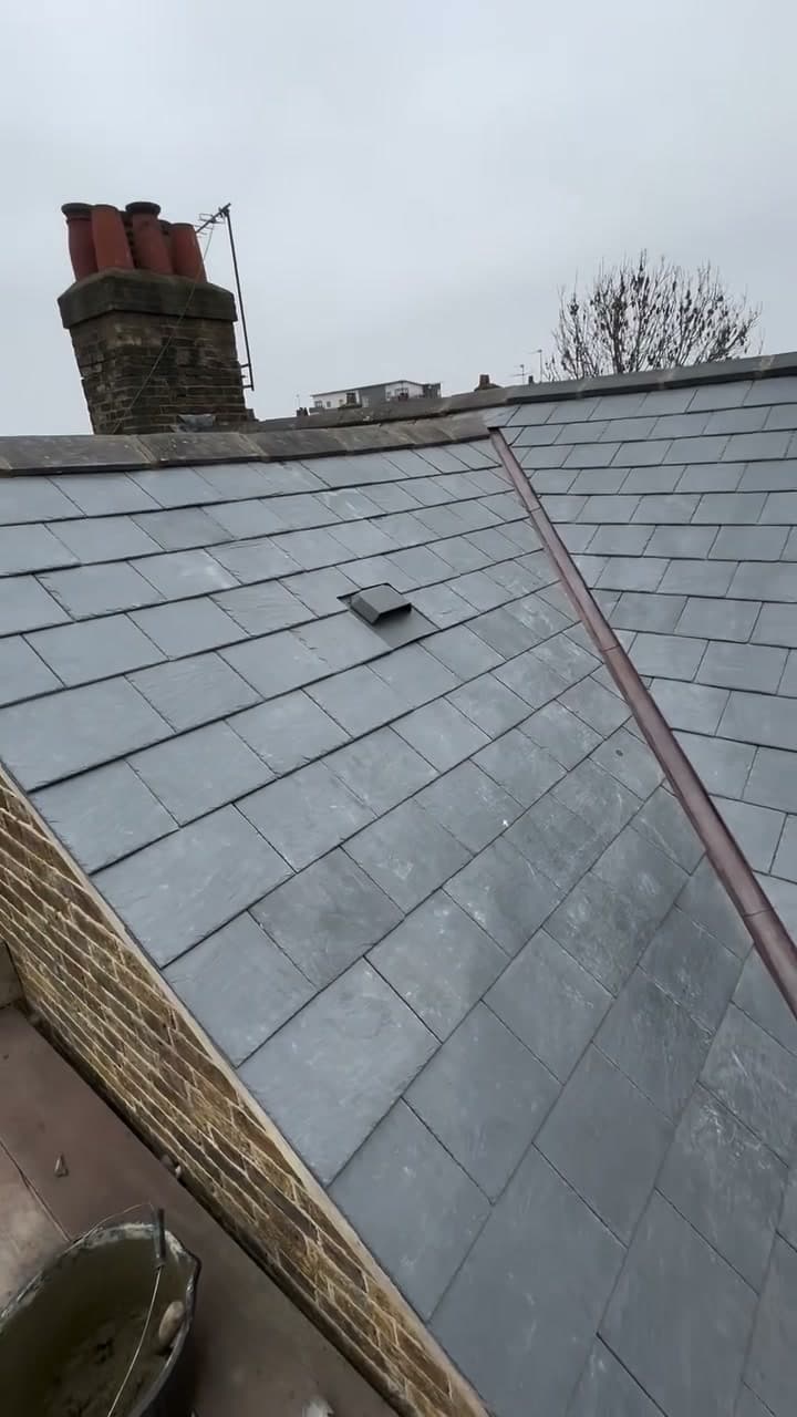 Slate roof re-cover — after